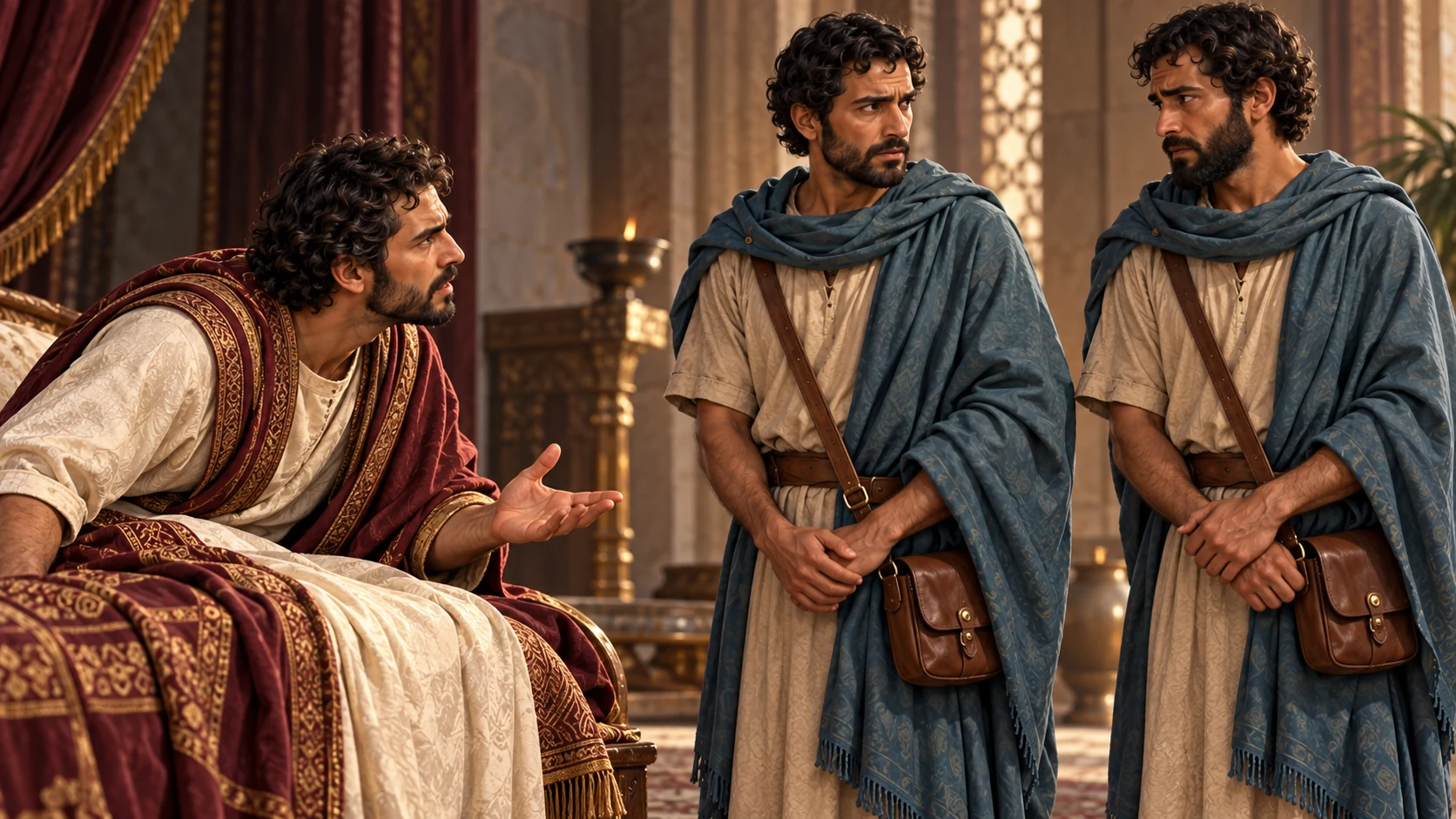Ahaziah asks the messengers to describe the man they met.