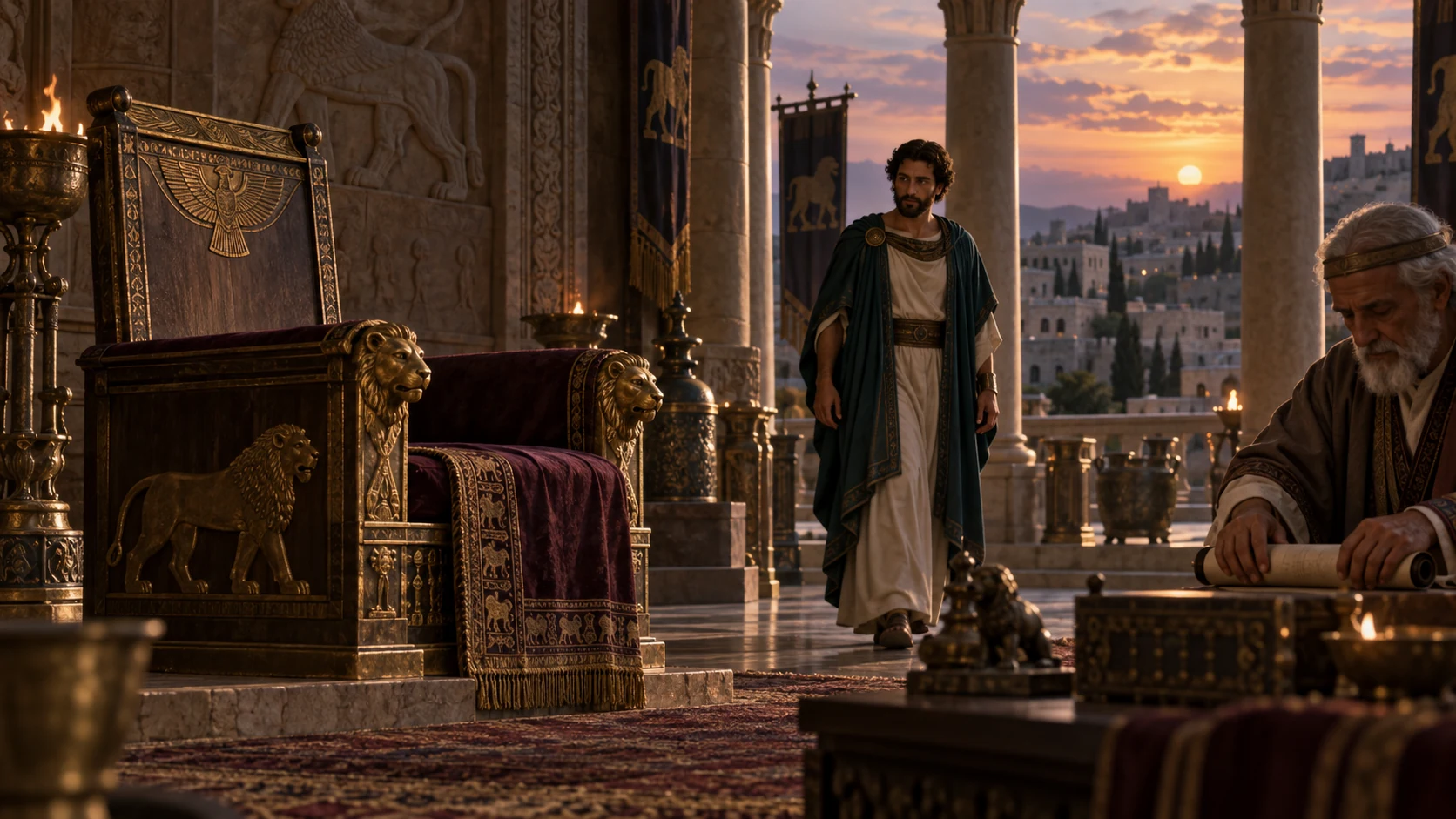 A reflective view of Samaria’s throne and Jehoahaz marks Jehu’s twenty-eight-year reign.