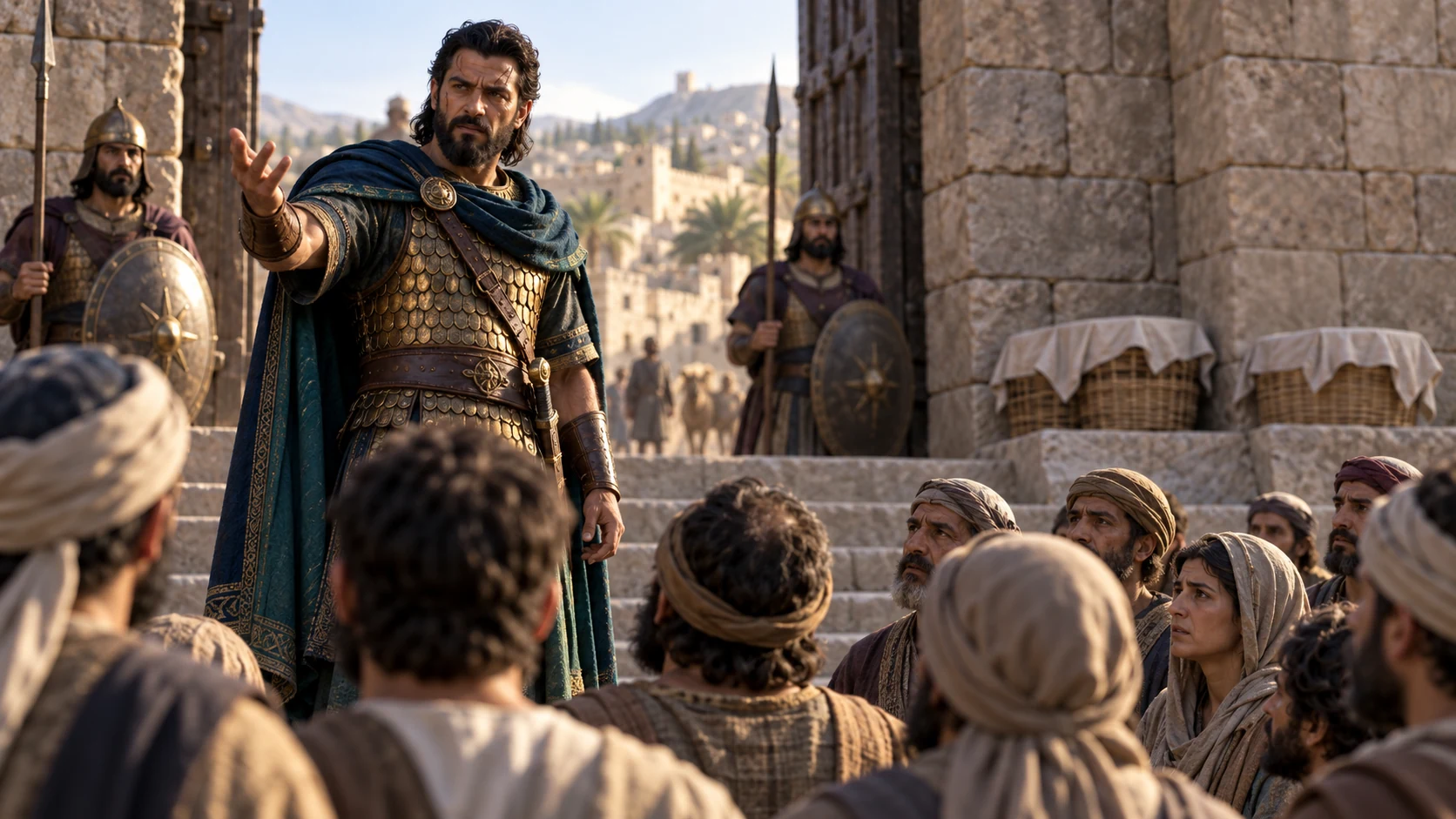 At morning light Jehu addresses the people outside the gate and asks who caused the deaths.