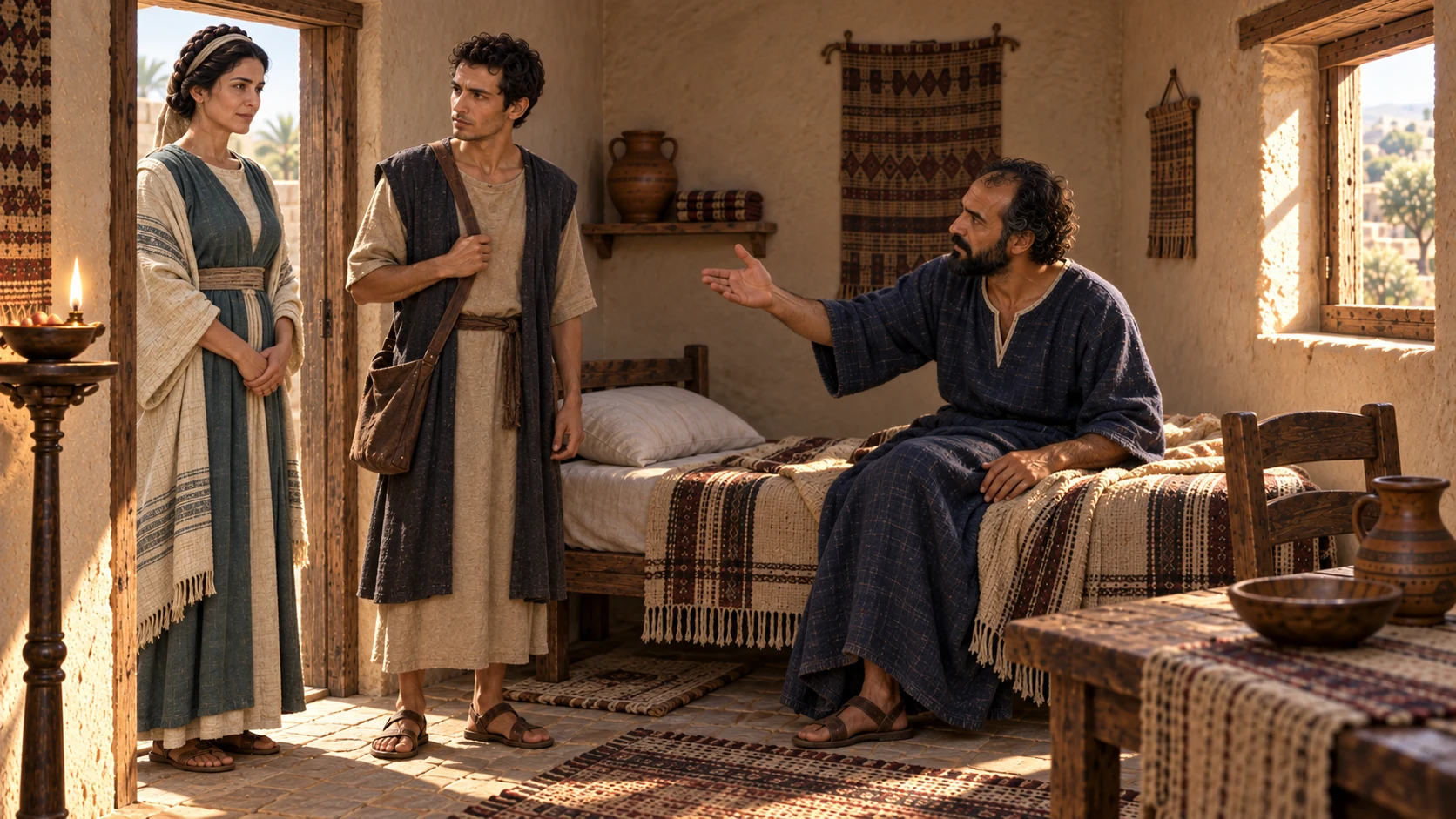 At Elisha’s request, Gehazi summons the Shunammite woman.