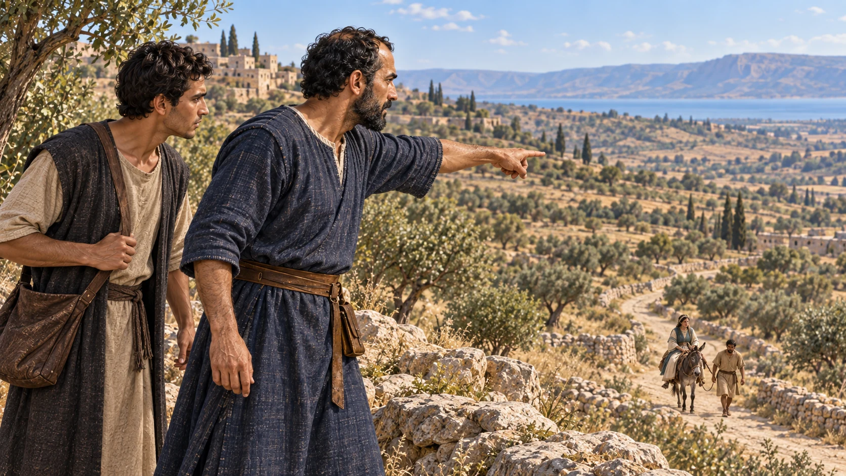 Elisha sees her approaching Mount Carmel and alerts Gehazi.