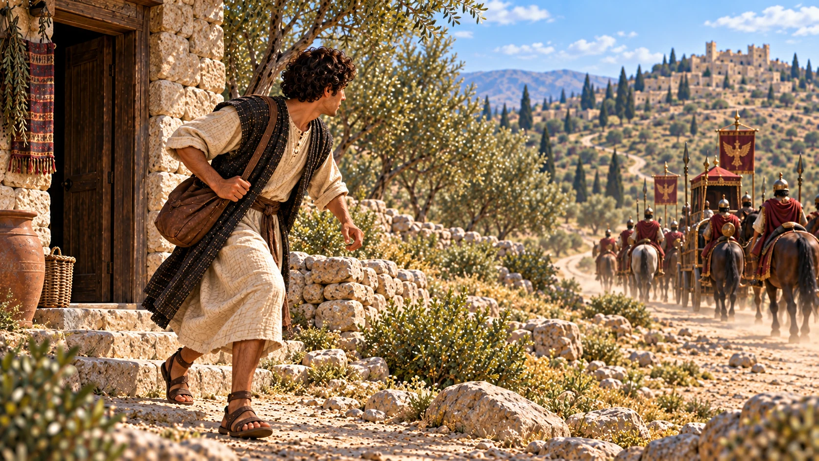 Gehazi decides to pursue Naaman after Elisha has refused the gifts.