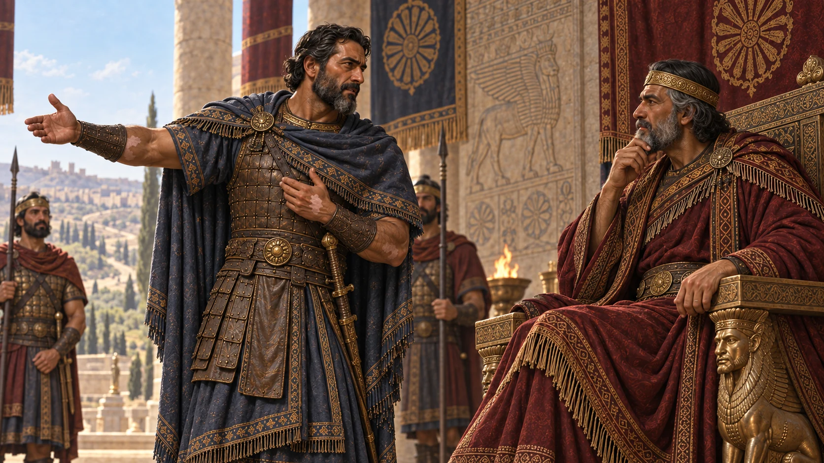Naaman reports the Israelite girl’s words to his king.