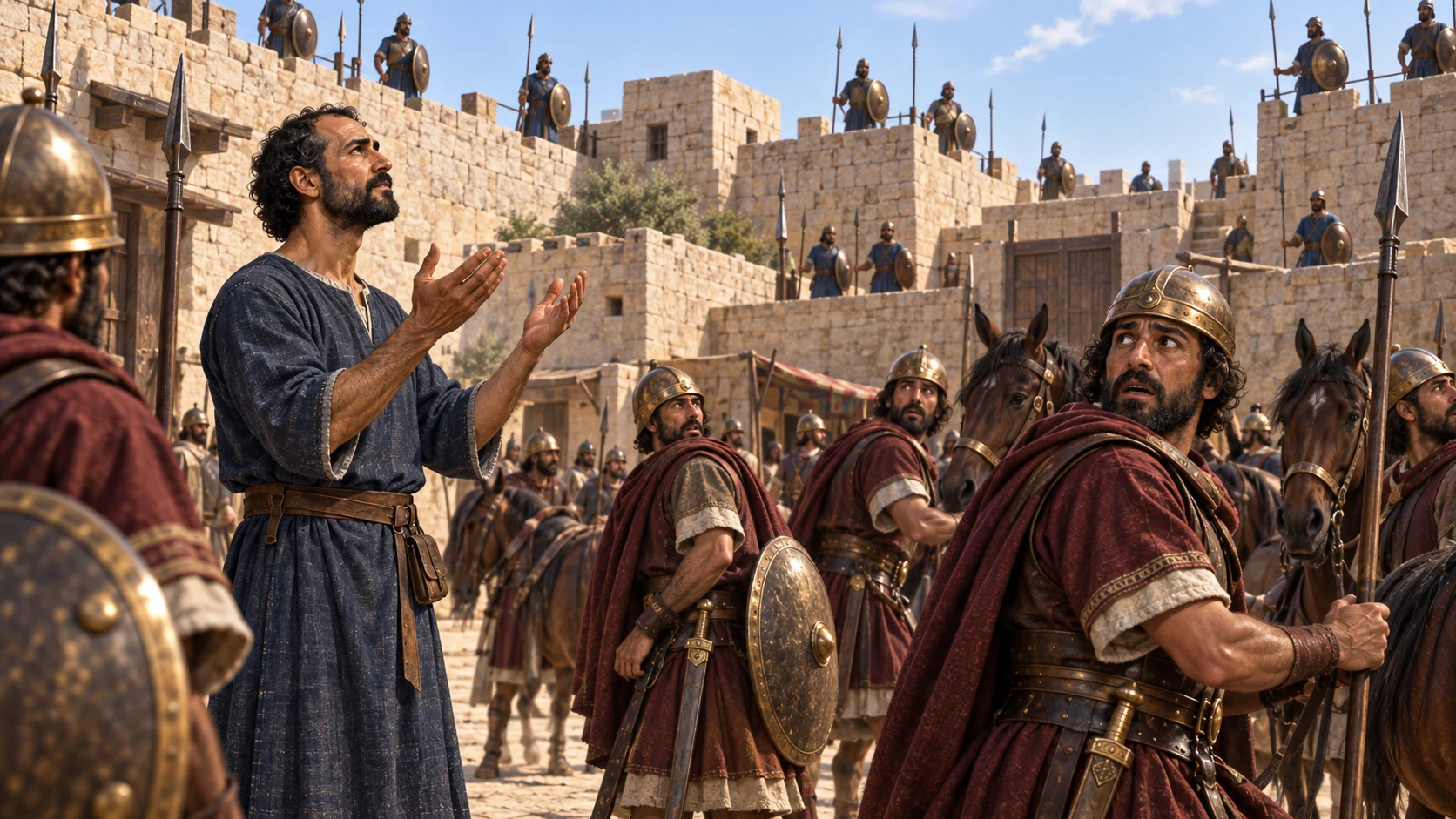 At Elisha’s prayer the Arameans regain their sight and realize they stand inside Samaria.