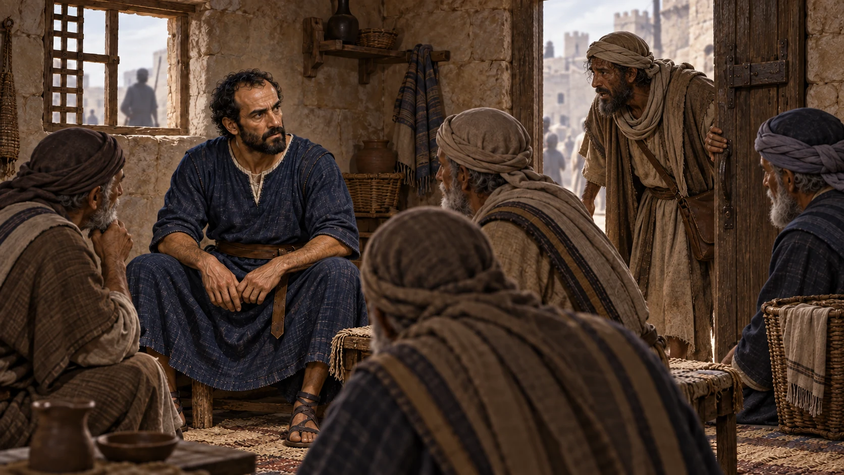 The messenger arrives at Elisha’s doorway and speaks in despair about the calamity.