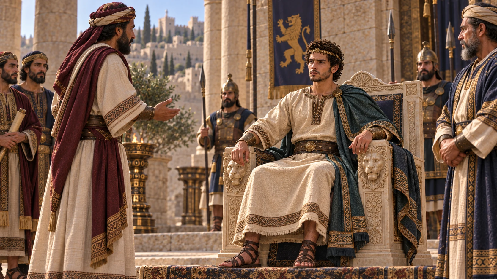 Ahaziah of Judah becomes king while Joram son of Ahab still rules Israel.