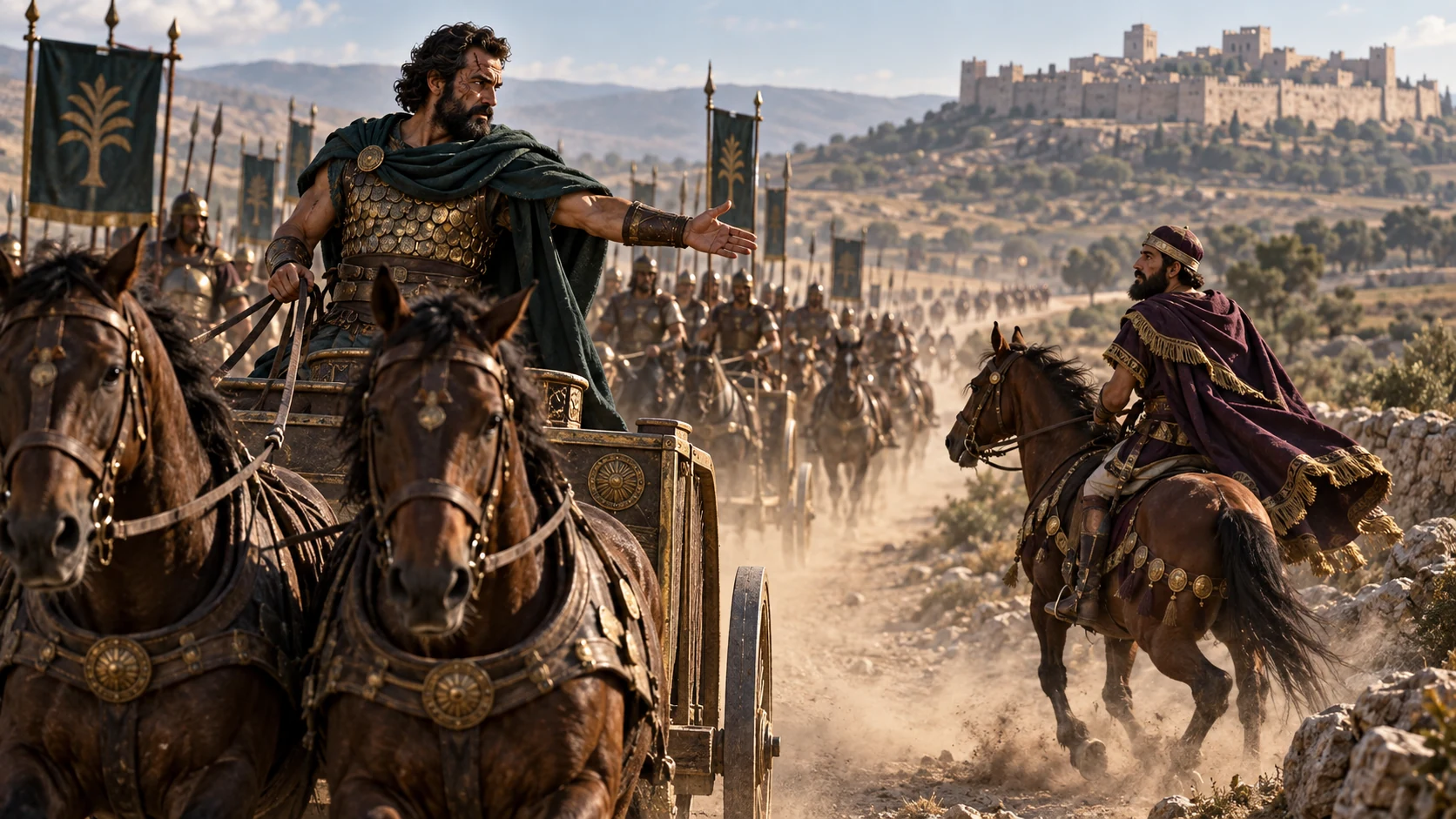 Jehu tells the first royal rider to follow him; the watchman sees that the rider does not return.