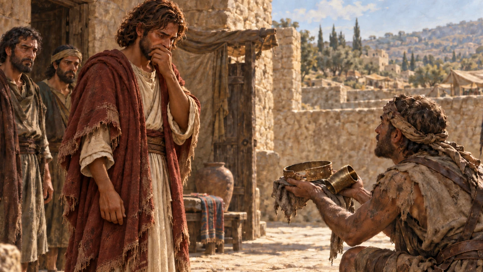 David receives news of Saul and Jonathan.