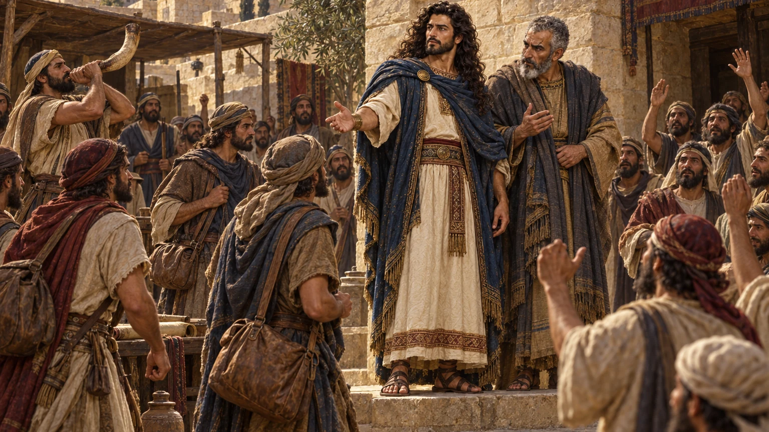 Absalom’s revolt begins at Hebron with Ahithophel.