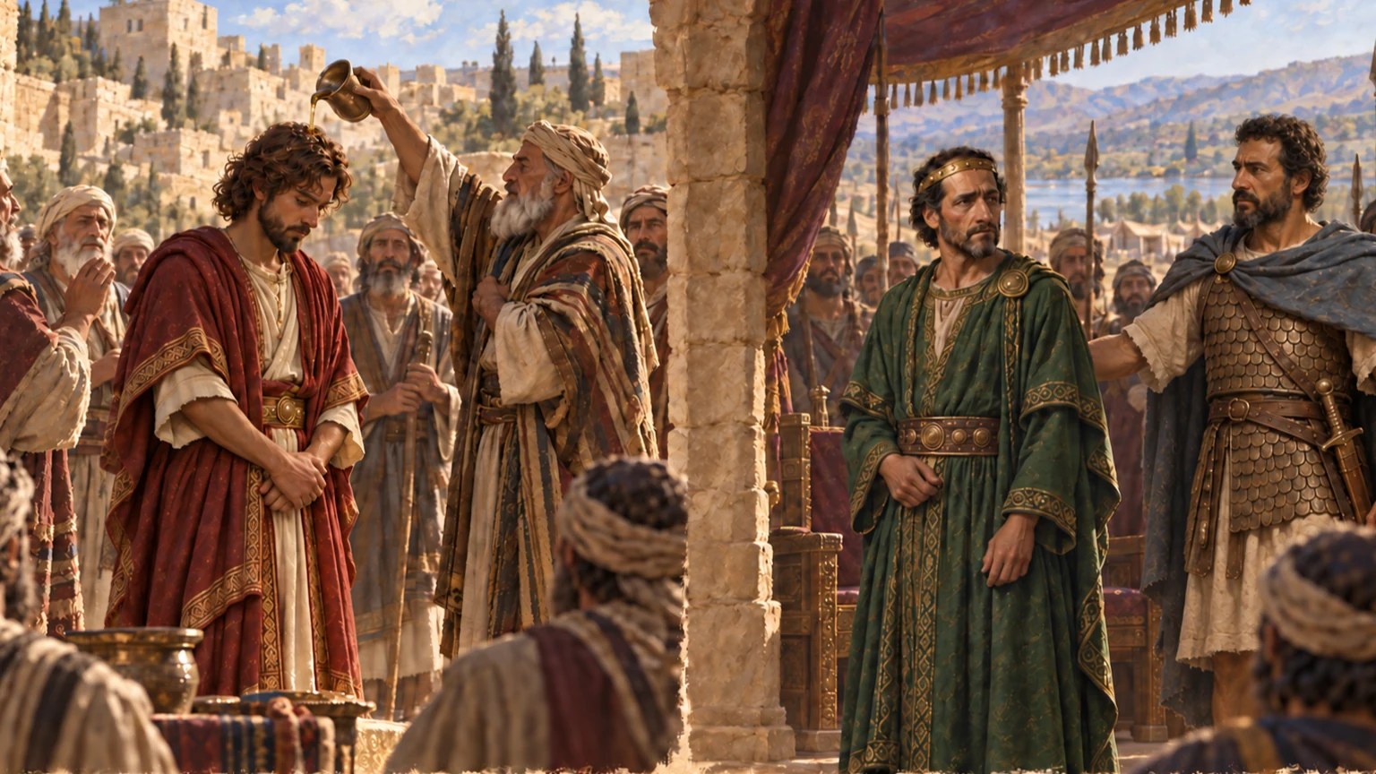 David at Hebron and Ish-bosheth at Mahanaim.