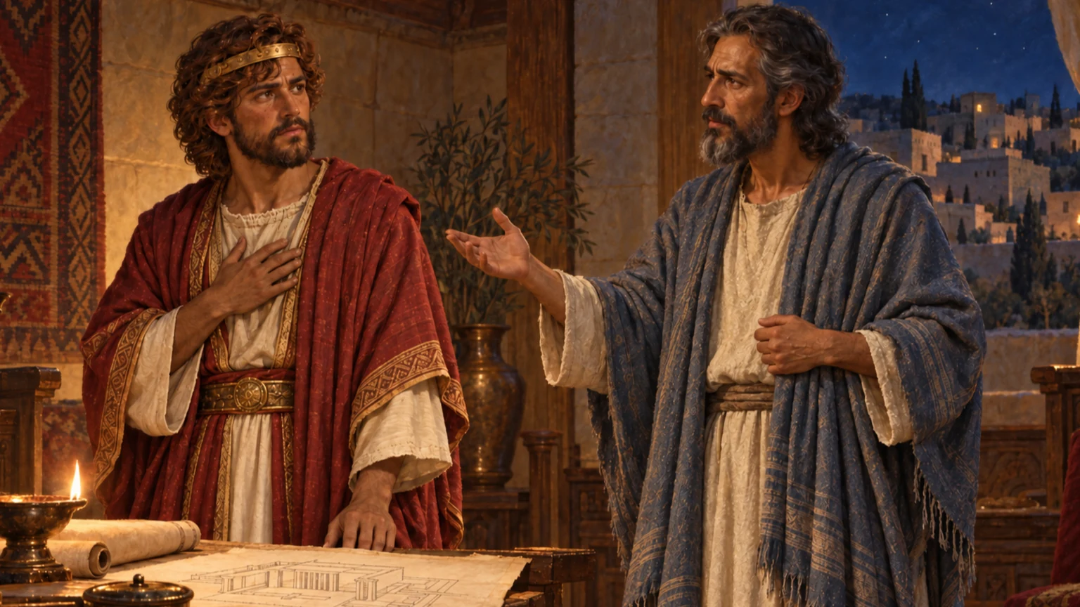 Nathan delivers the covenant promise.