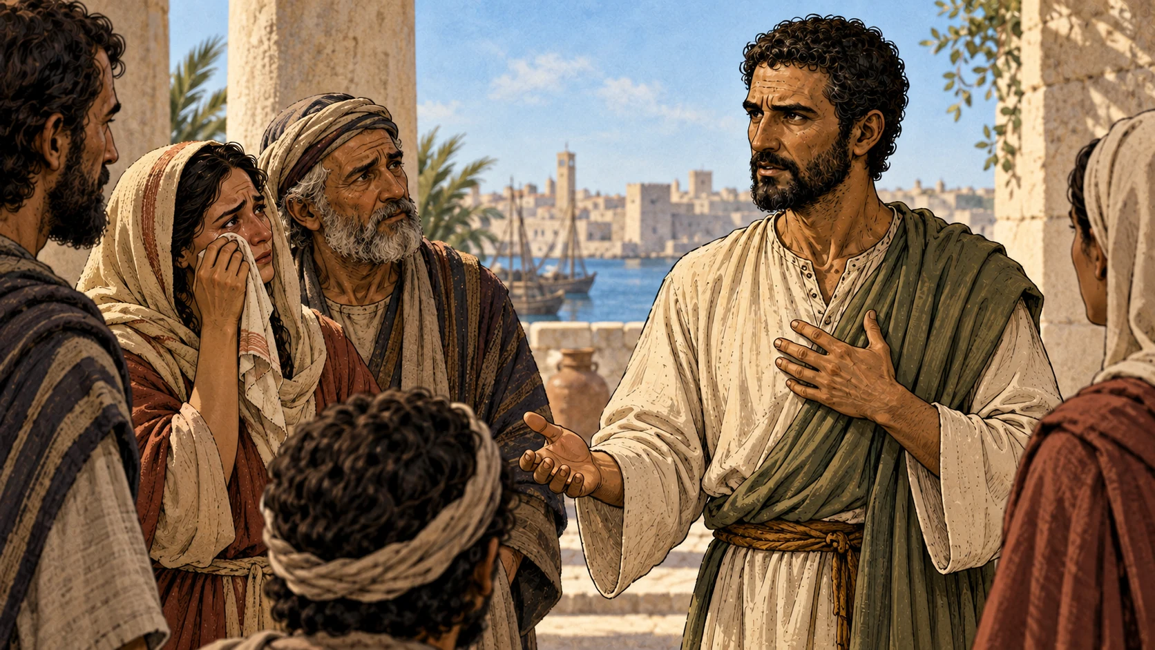 Paul remains ready to go to Jerusalem despite his companions’ tears.
