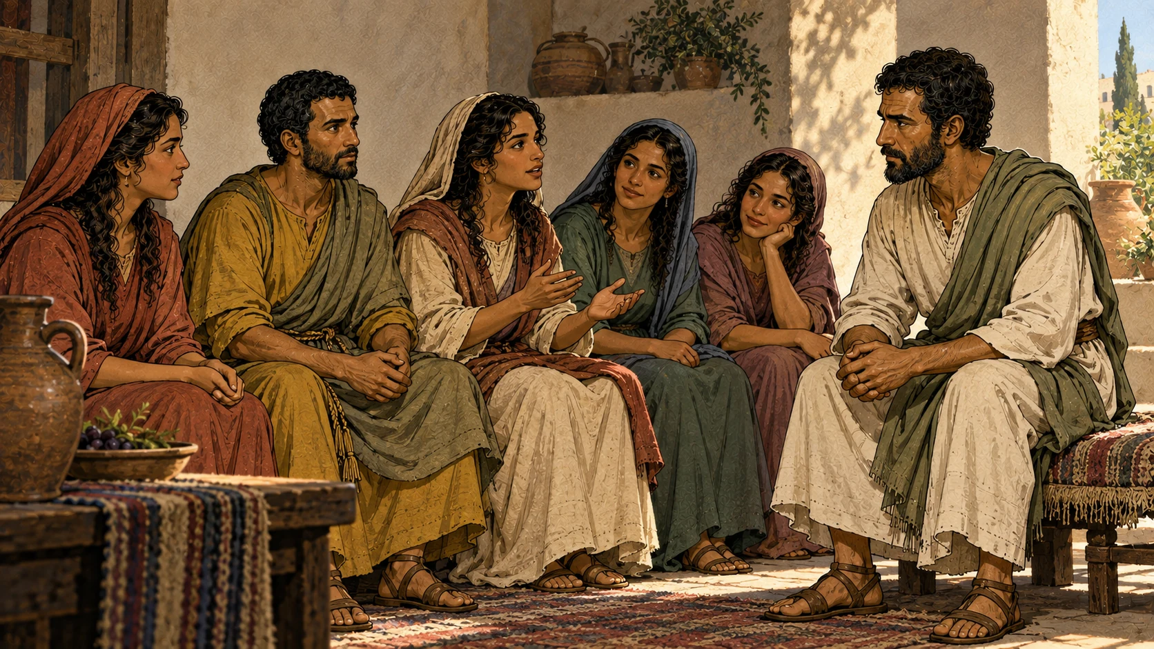 Paul stays with Philip the evangelist, whose four daughters prophesy.