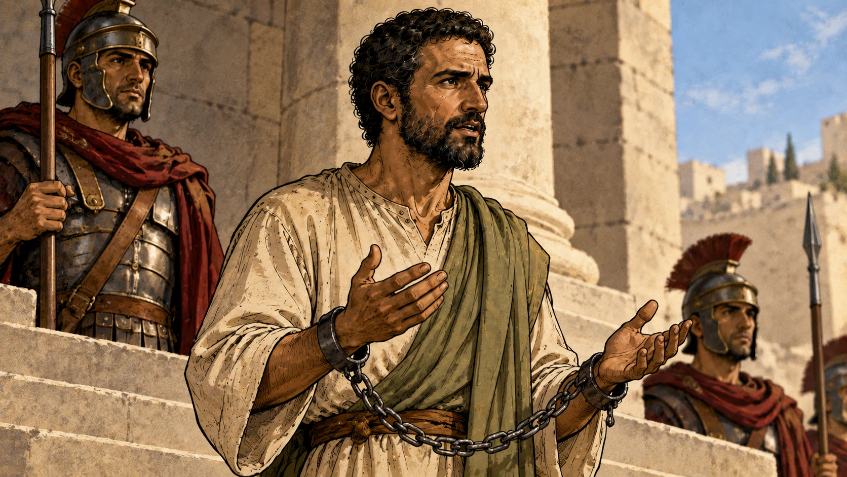 Paul describes his upbringing and former persecution of believers.
