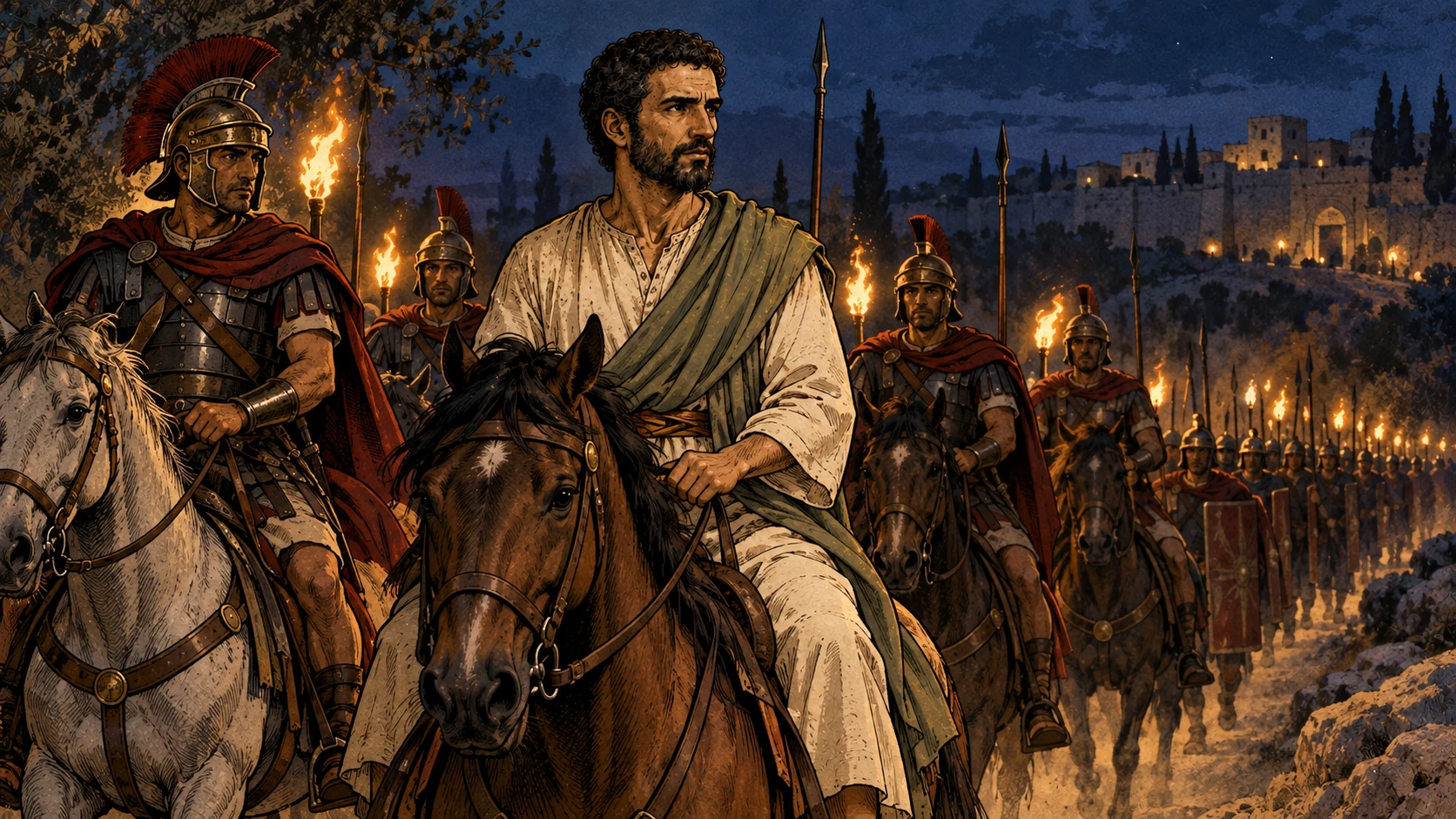 The escort takes Paul by night toward Antipatris before the horsemen continue with him.