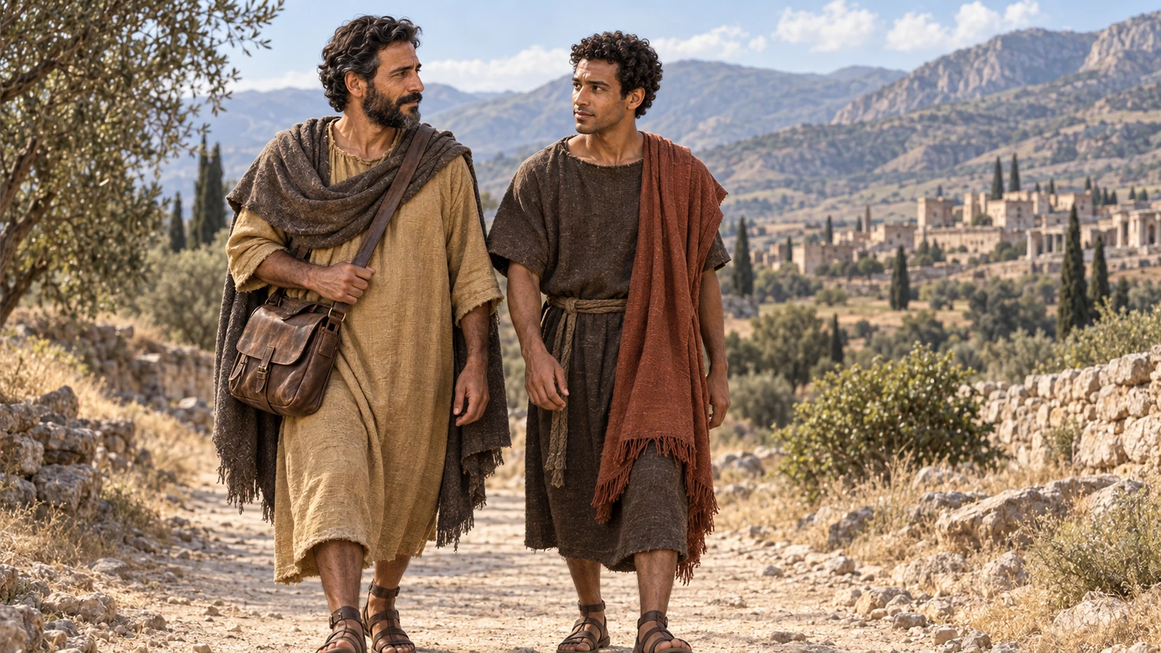 The two named messengers travel together toward the Colossian believers.