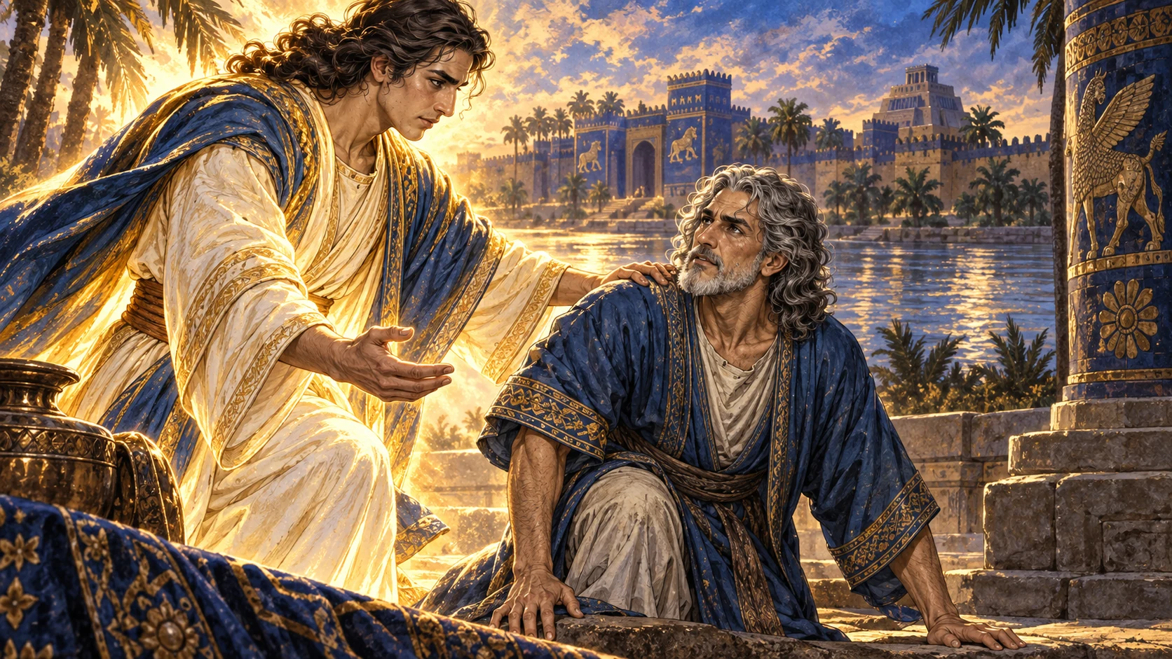 The messenger strengthens Daniel and prepares to reveal the written truth.