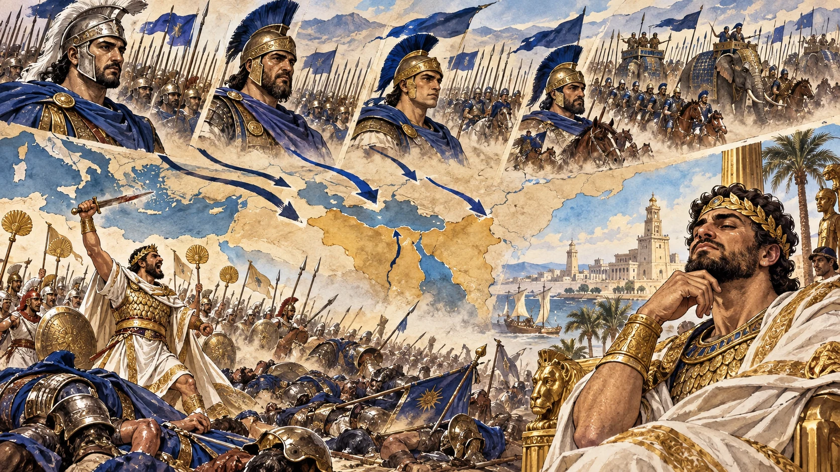 Northern sons mobilize; the southern king wins yet grows proud.
