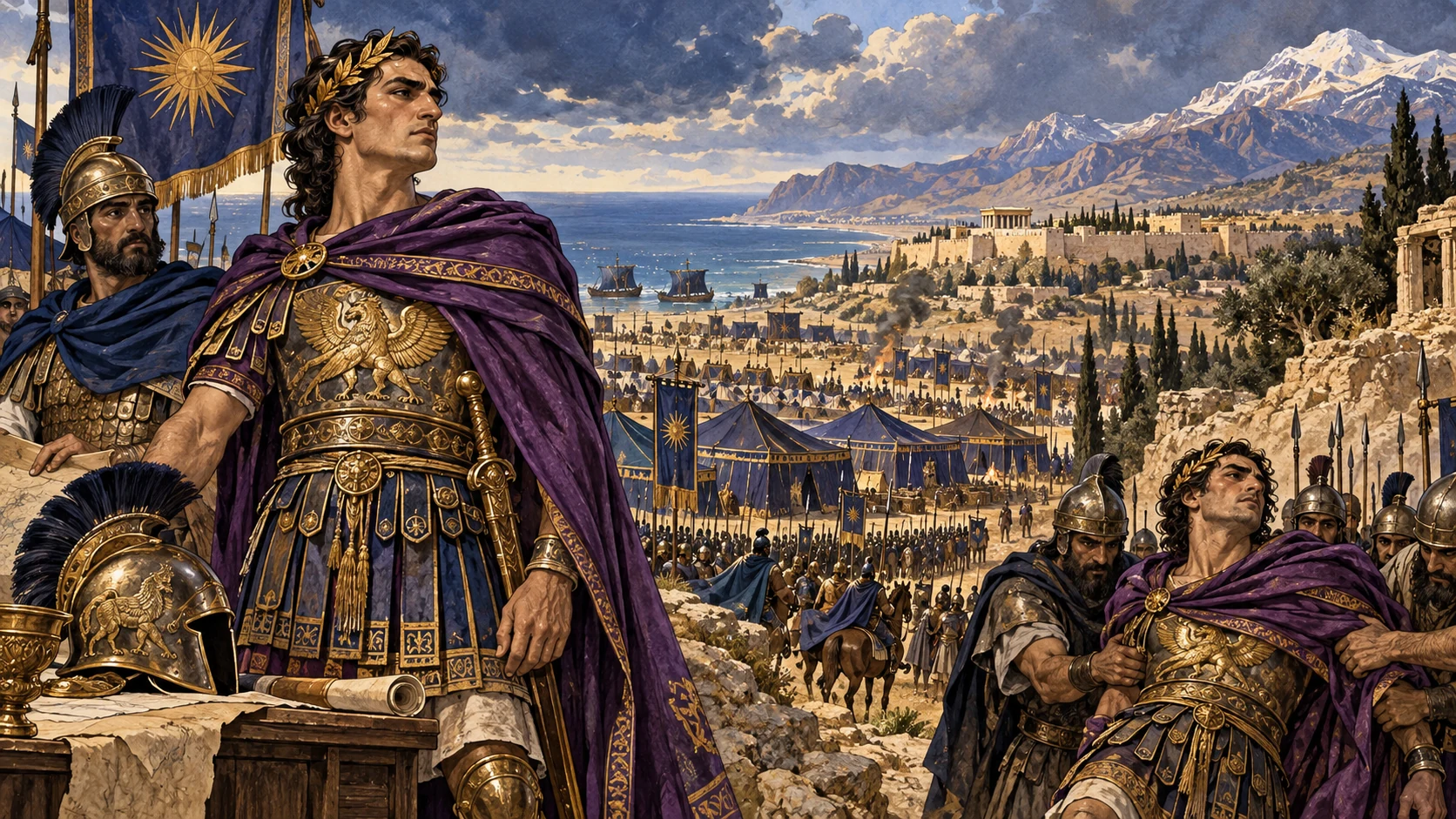 A last sweeping campaign reaches the glorious land before the ruler meets his end.