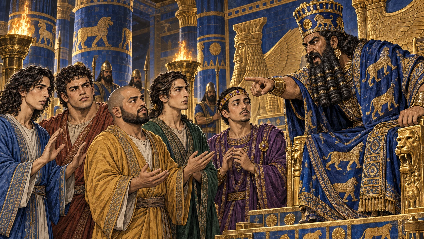 Nebuchadnezzar wakes troubled and demands the dream and interpretation.
