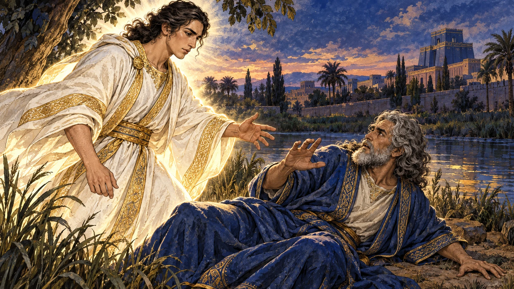 Gabriel appears humanlike; Daniel falls frightened and is told of the time of the end.