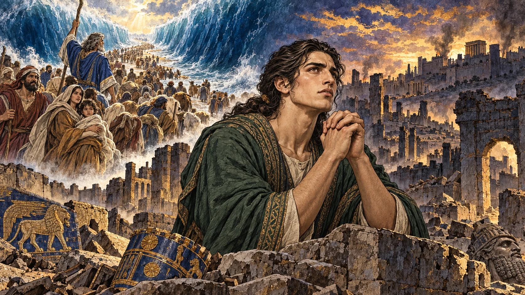 Daniel recalls the exodus and admits Jerusalem’s present disgrace.