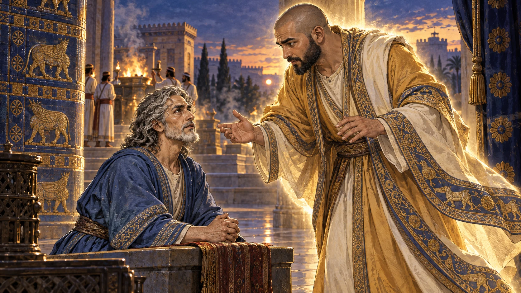 Gabriel reaches Daniel during the evening offering and gives insight.