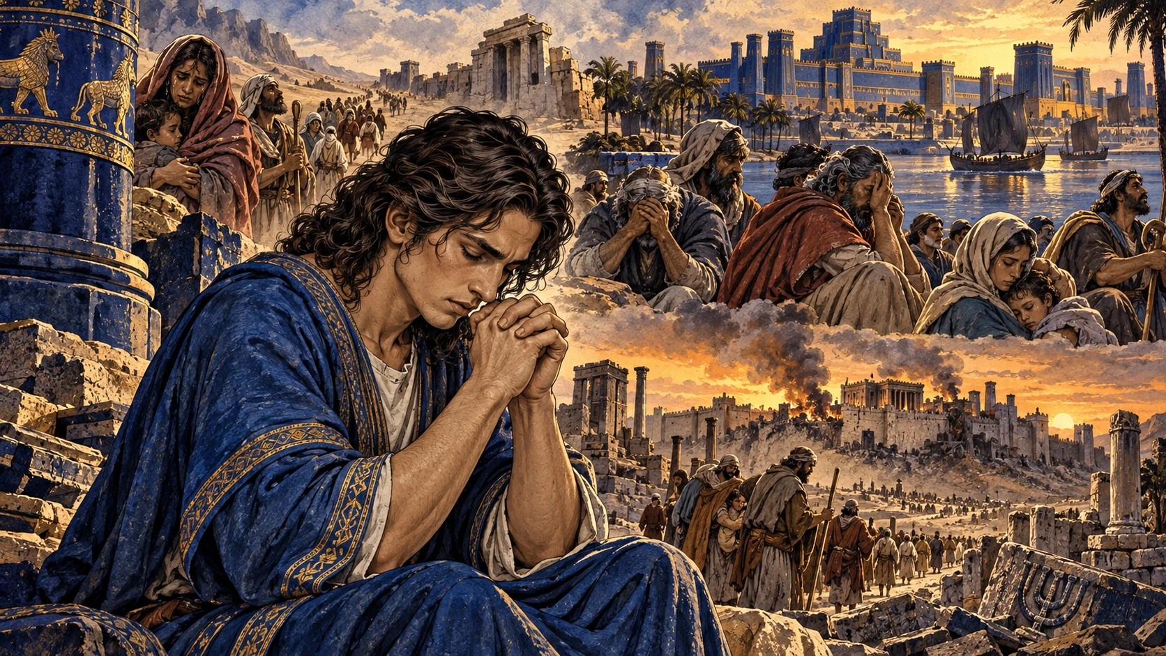 Daniel acknowledges exile and covenant judgment across Israel.