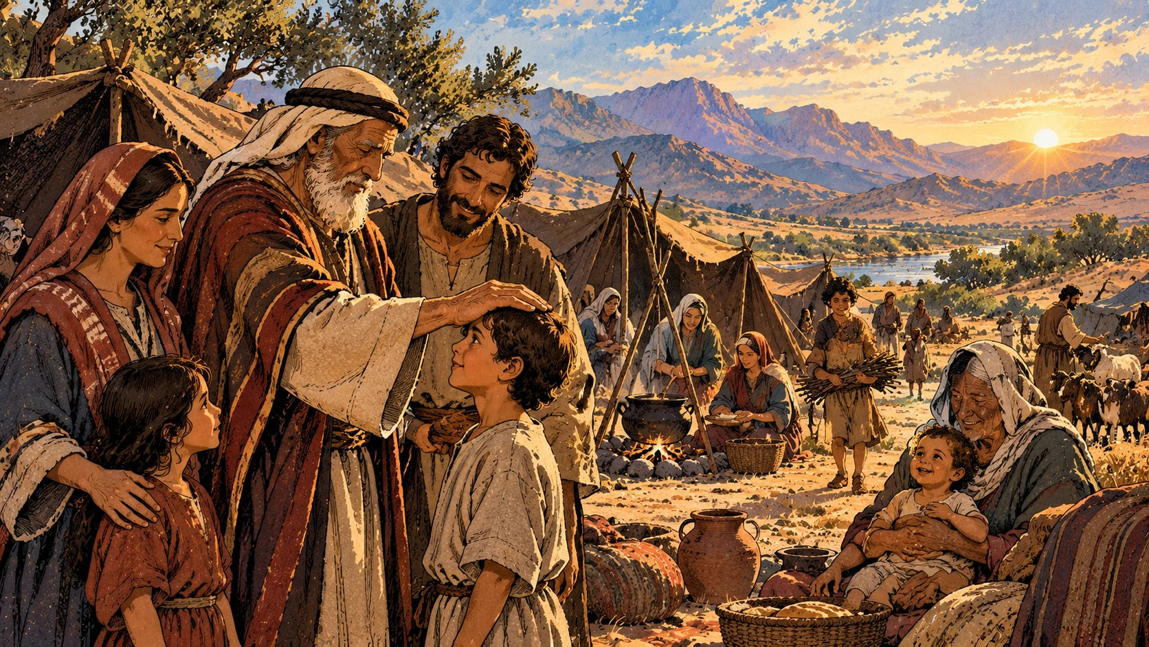 Anonymous generations share ordinary care within their camp.