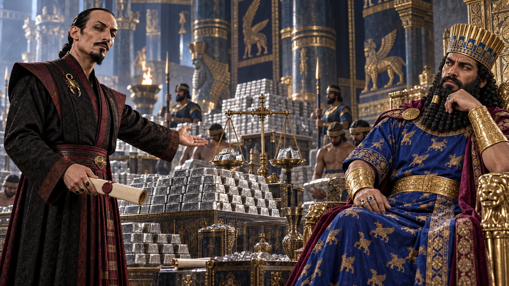 Cinematic illustration for Esther 3:9.