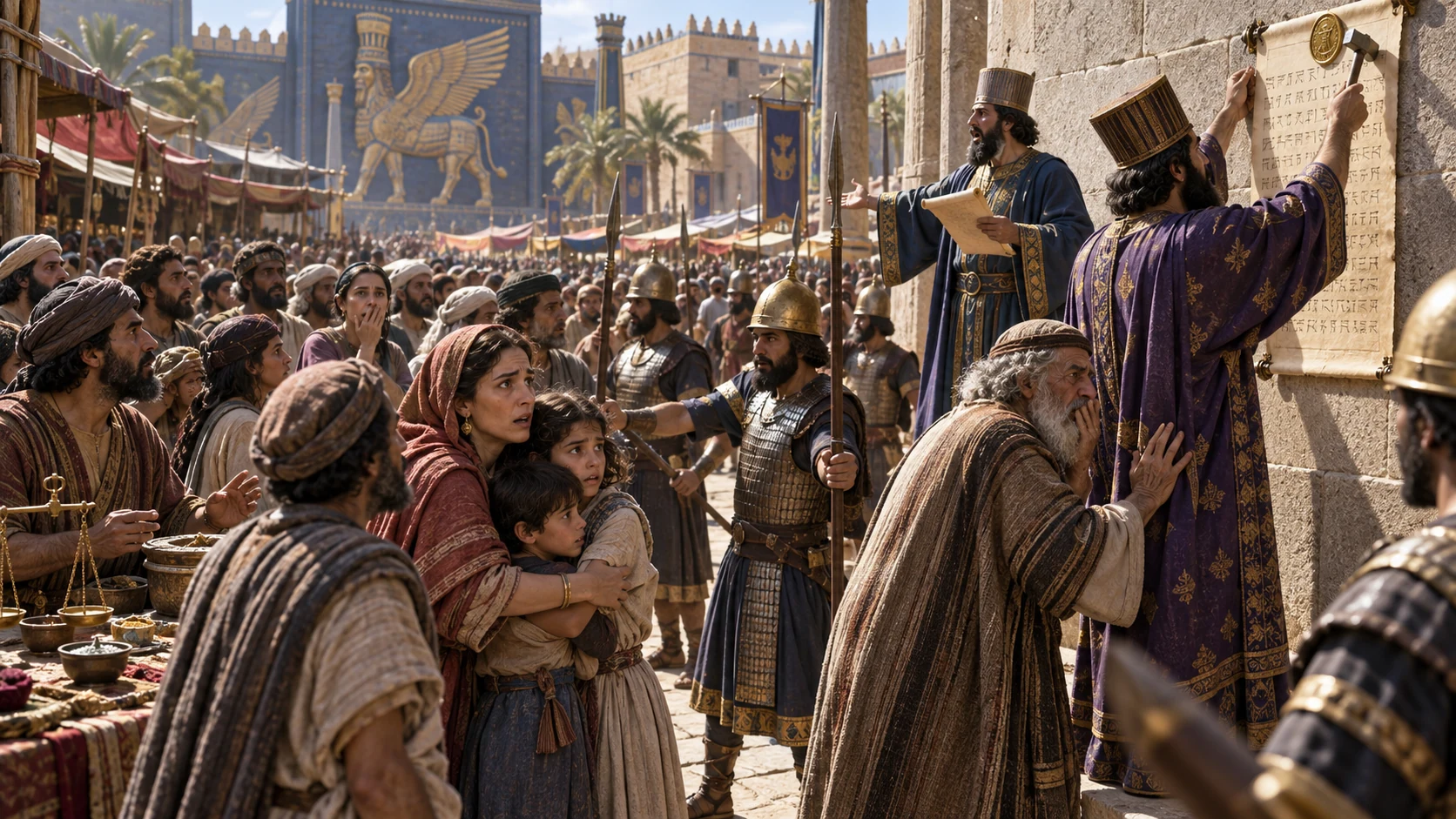 Cinematic illustration for Esther 3:14.