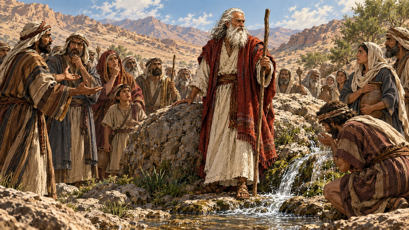 Exodus 17:7. Moses marks the place in the reflective aftermath of quarrel and testing.