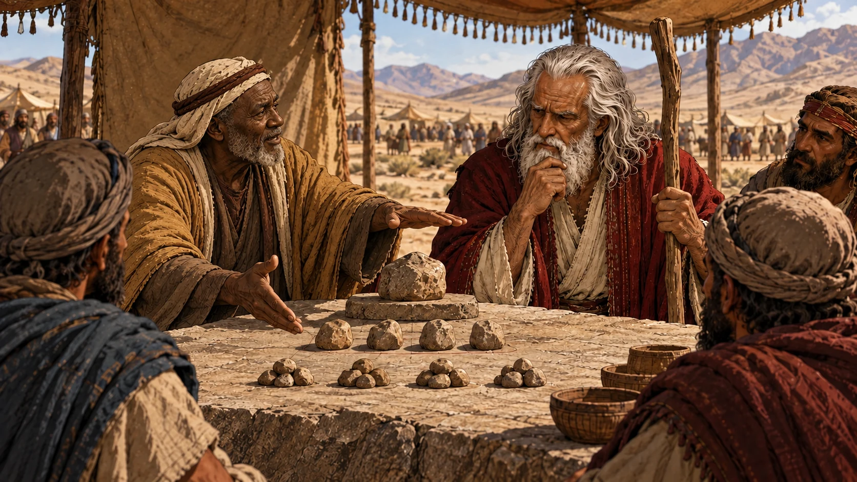 Exodus 18:22. Jethro explains the proposed tiered burden-sharing system.