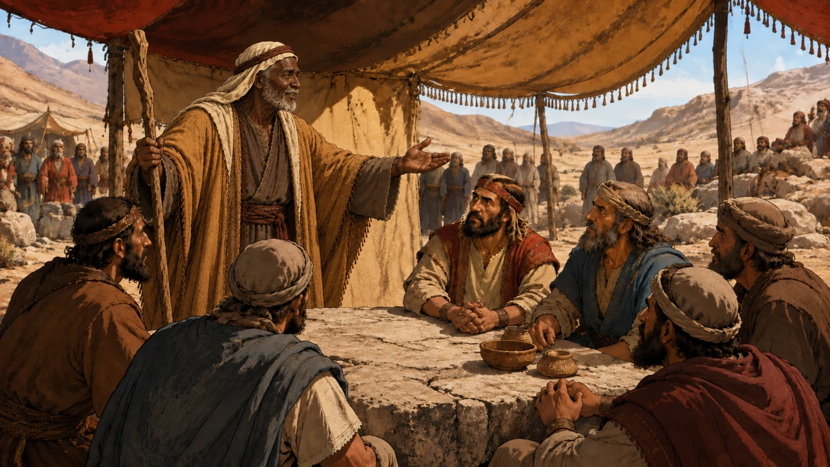 Exodus 18:23. Jethro concludes conditionally with endurance and peace.