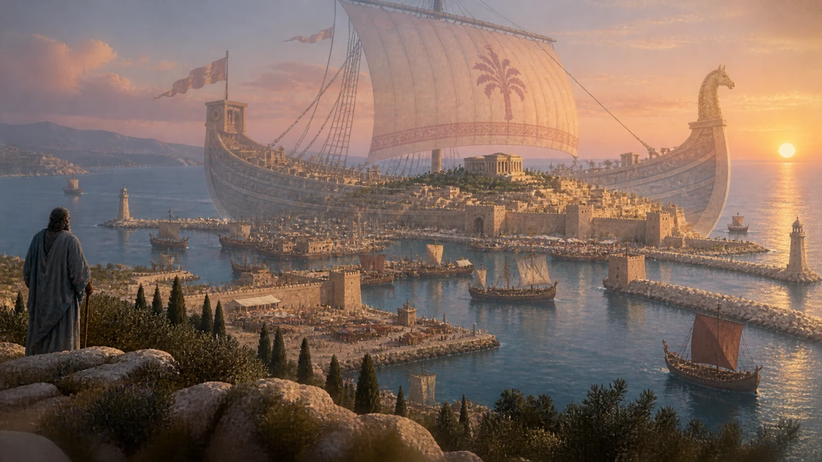 Ezekiel regards island Tyre beneath a transparent merchant-ship metaphor.