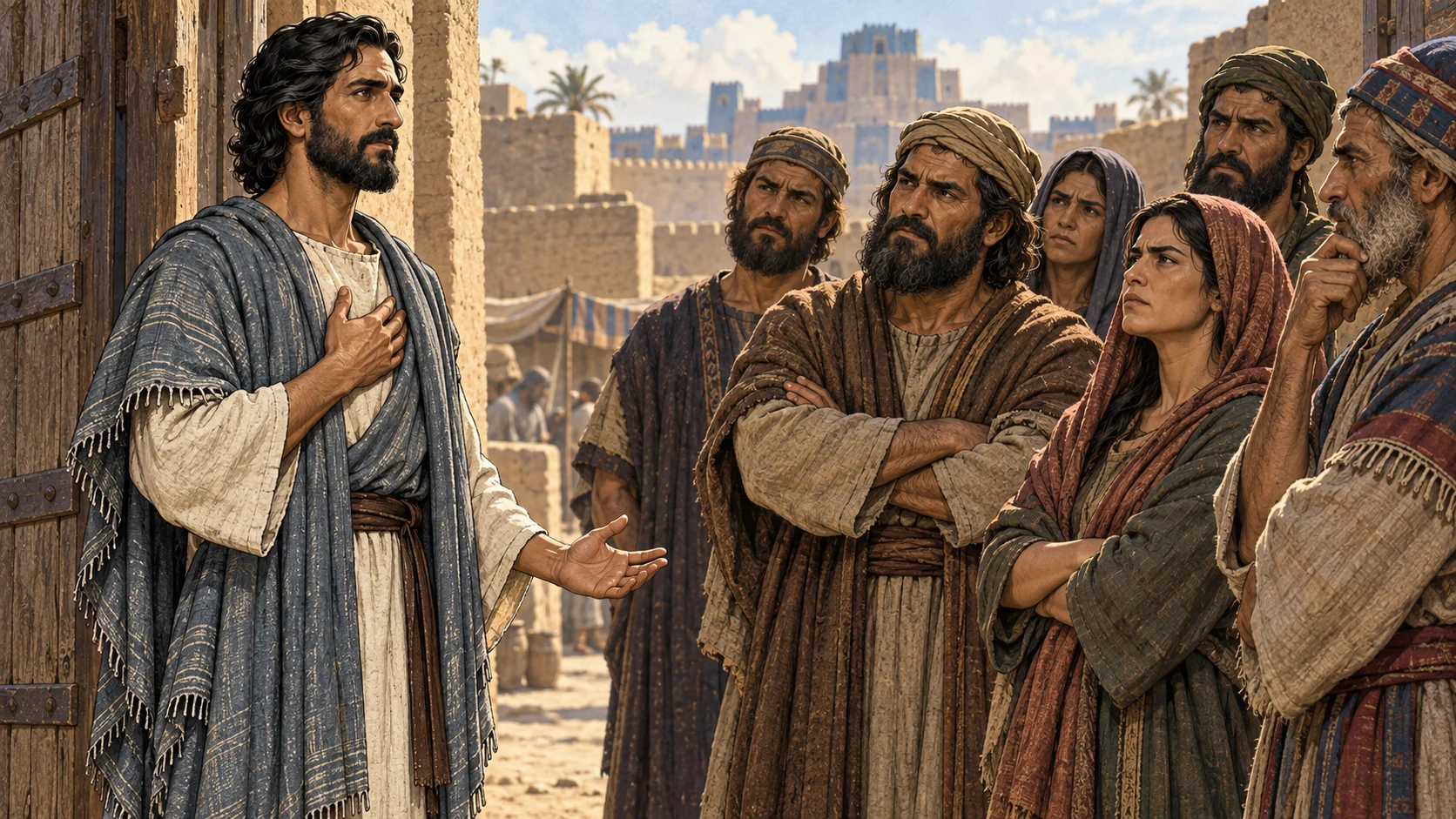 Ezekiel receives the words inwardly before facing the resistant exiles.