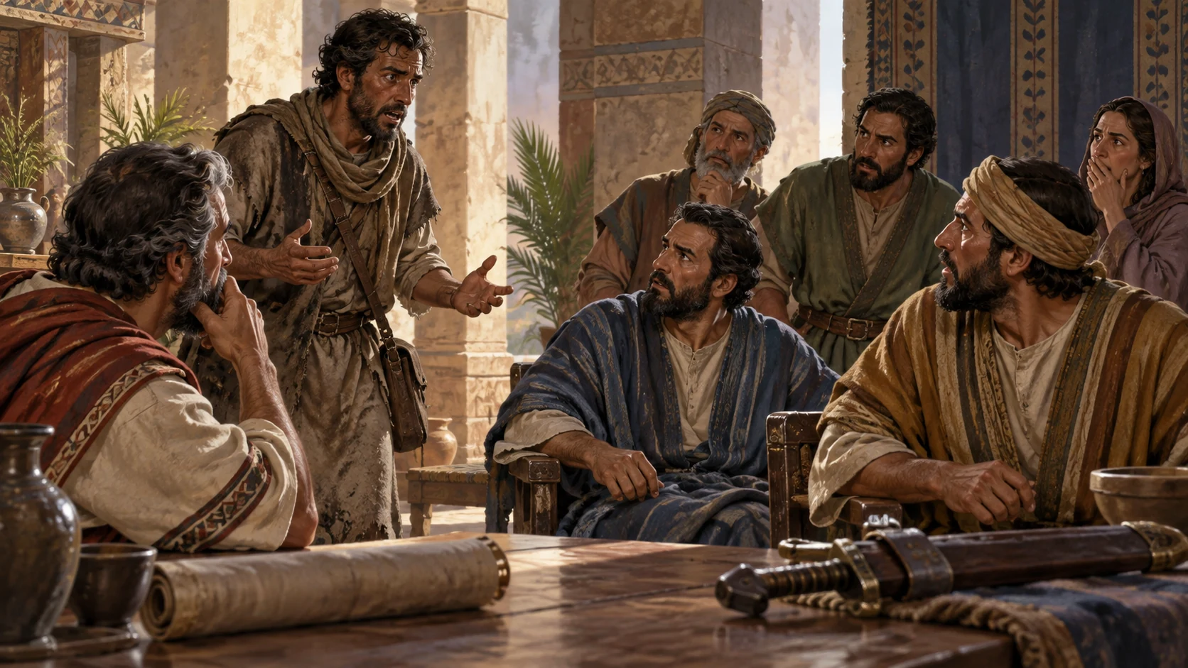 A messenger speaks to worried foreign listeners.