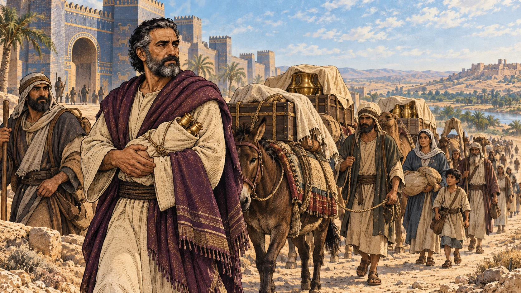 Inventory and departure with the vessels.
