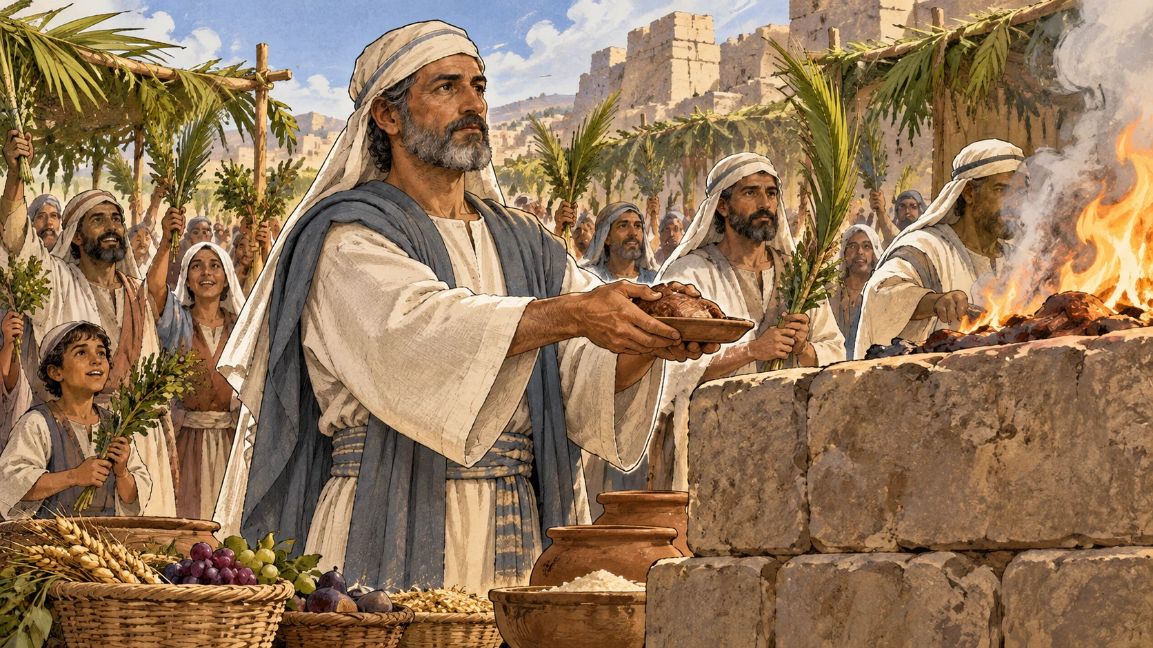 Festival of Booths and regular offerings.