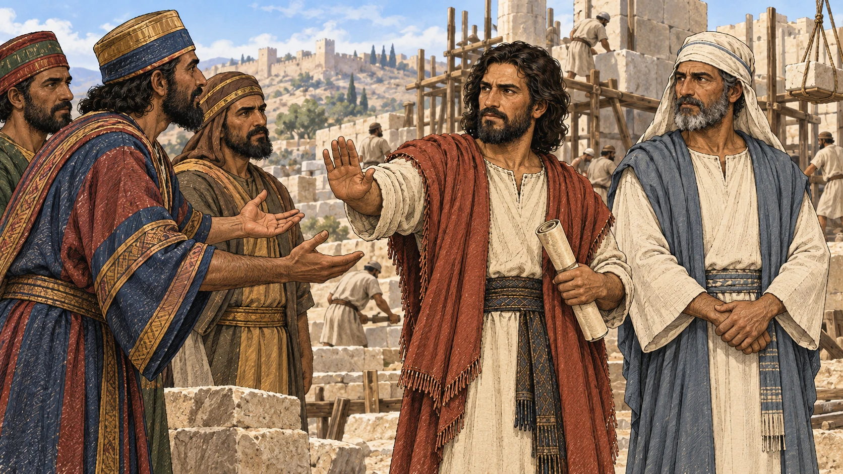 Adversaries offer to build; leaders refuse.
