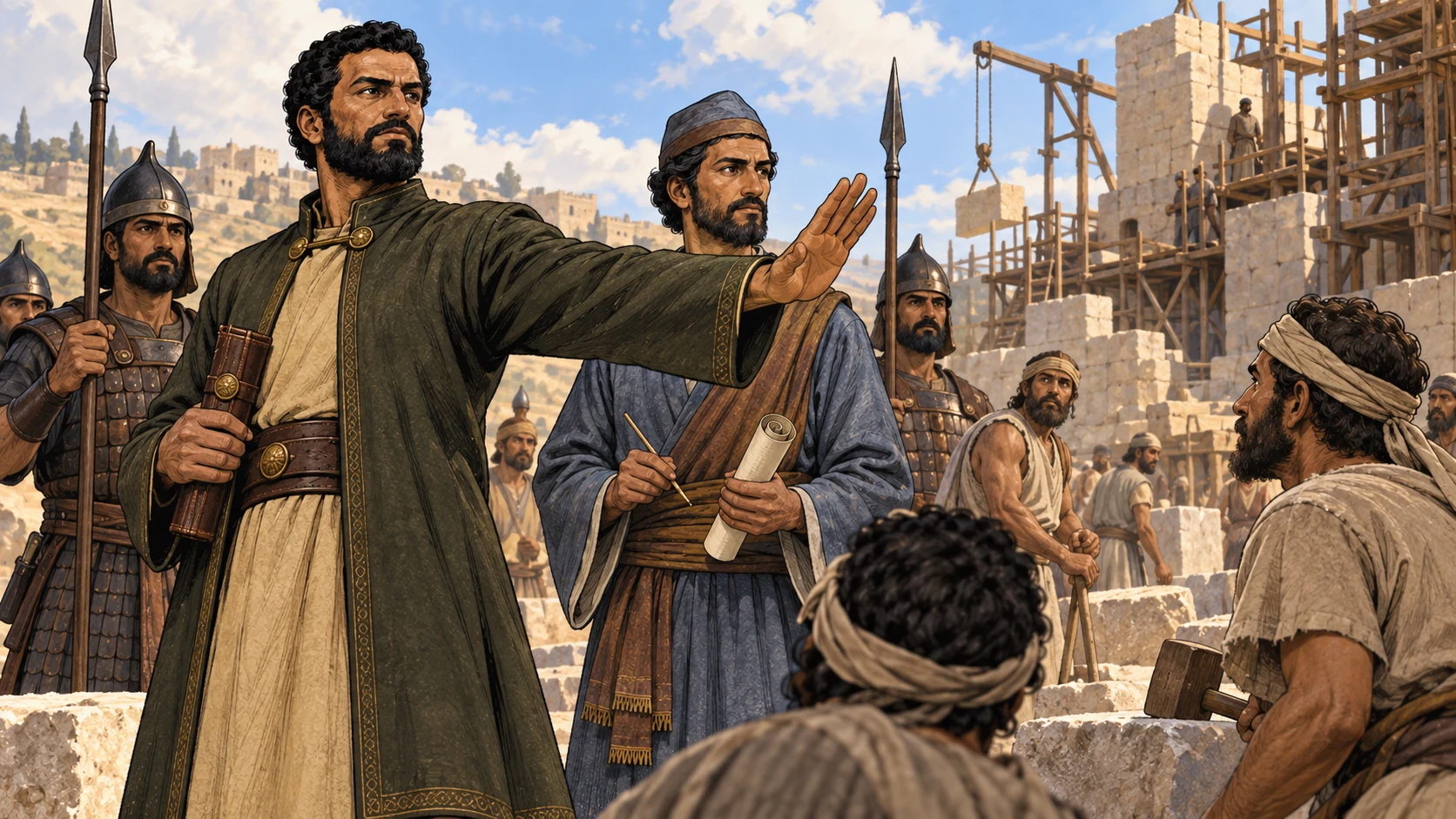 The order is enforced; temple work stops.