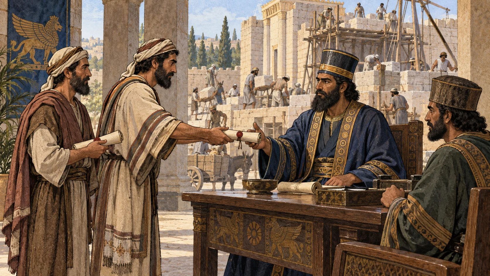 Offerings and decrees delivered.