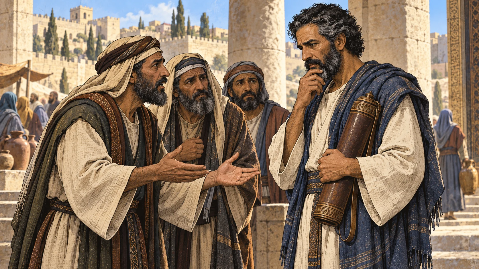 Officials report covenant unfaithfulness; depict their report as report.