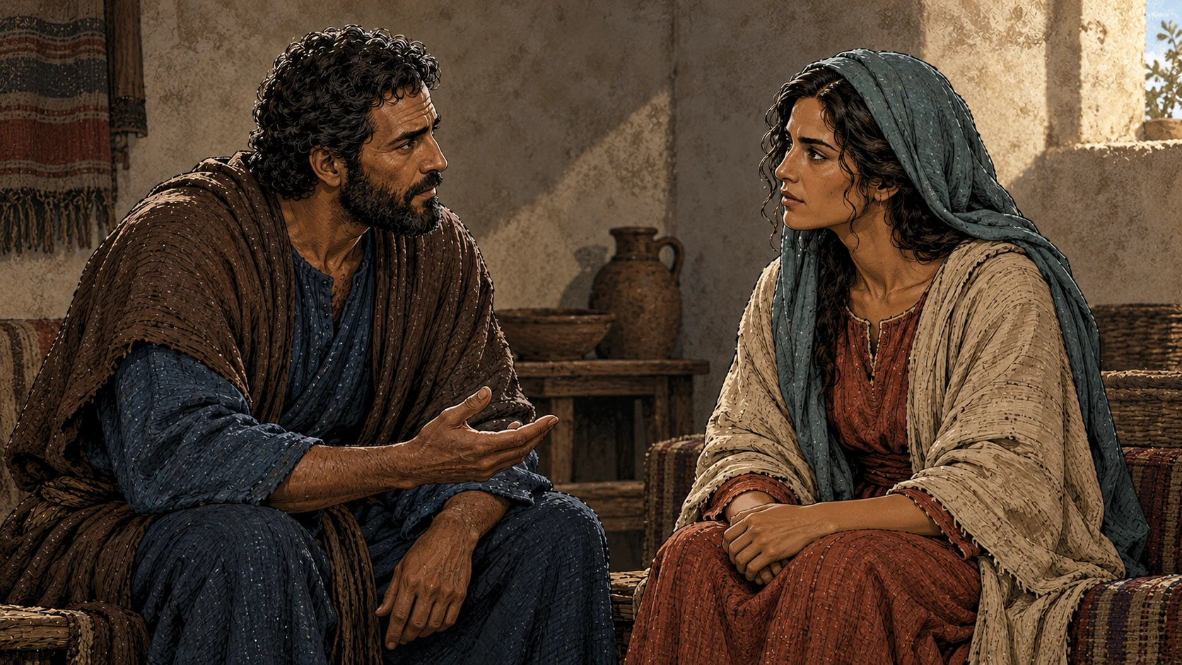 Peter asks Mary to share what she remembers.