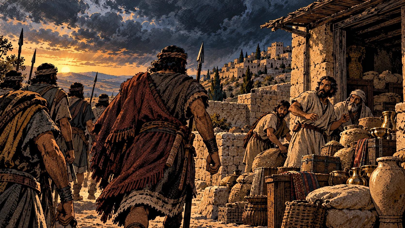 People confront possessors.