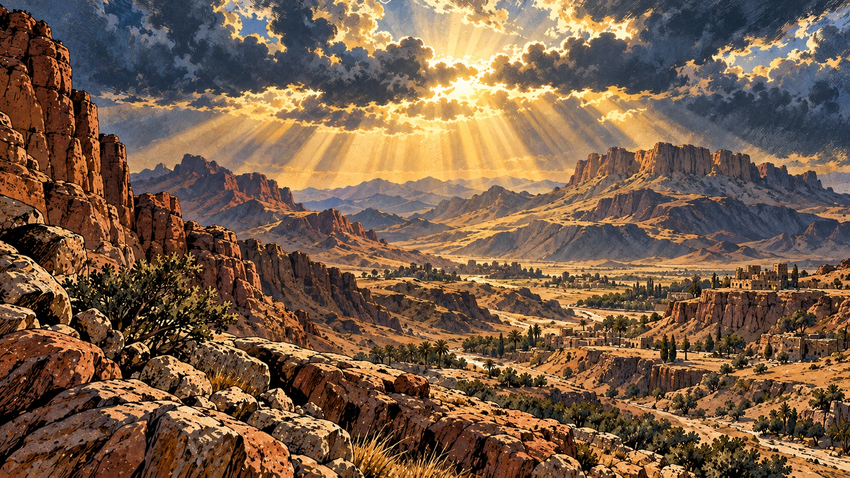 Southern desert mountains.