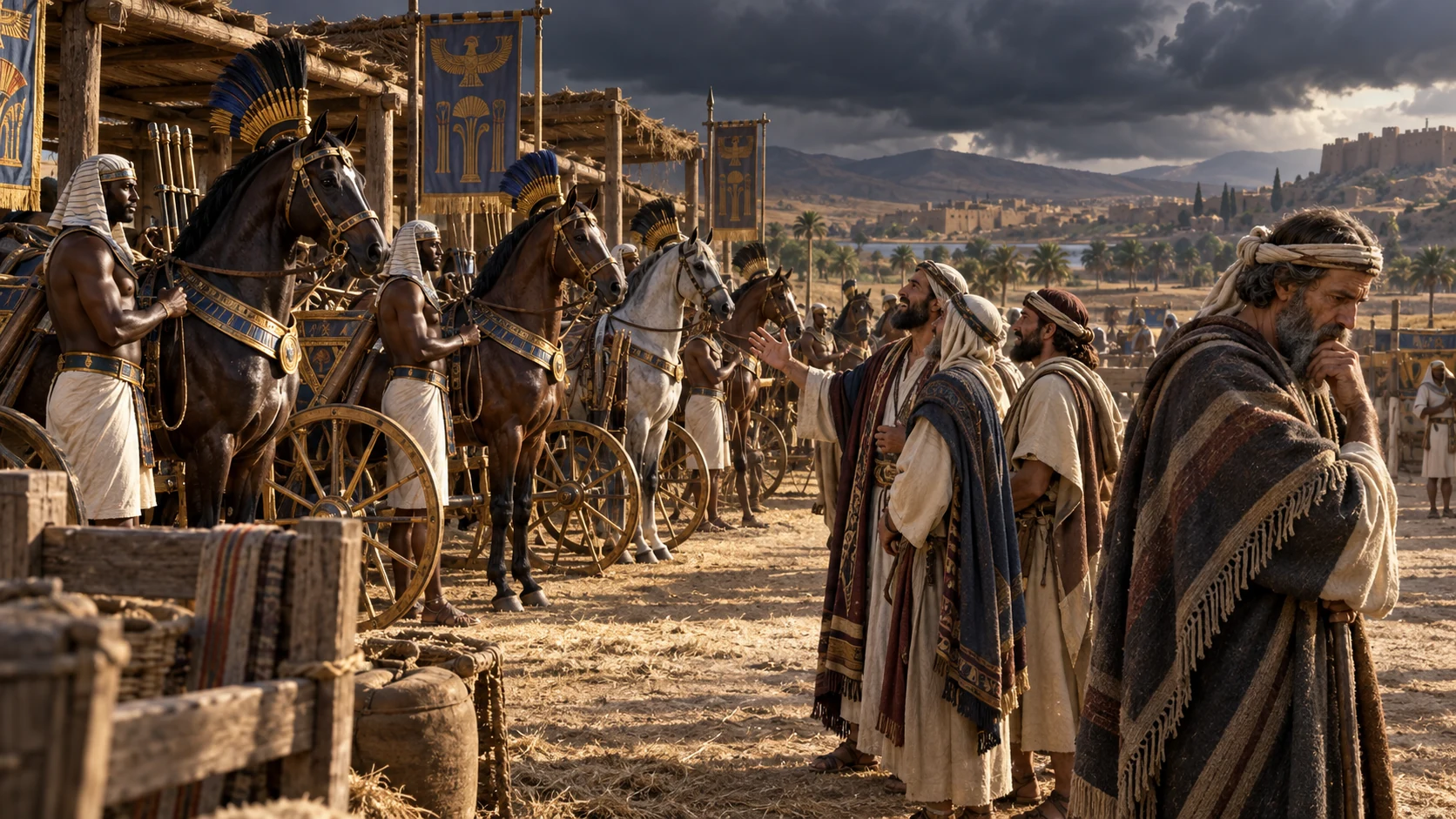 Judah’s envoys admire Egypt’s horses and chariots, overlooking the frailty of human help.