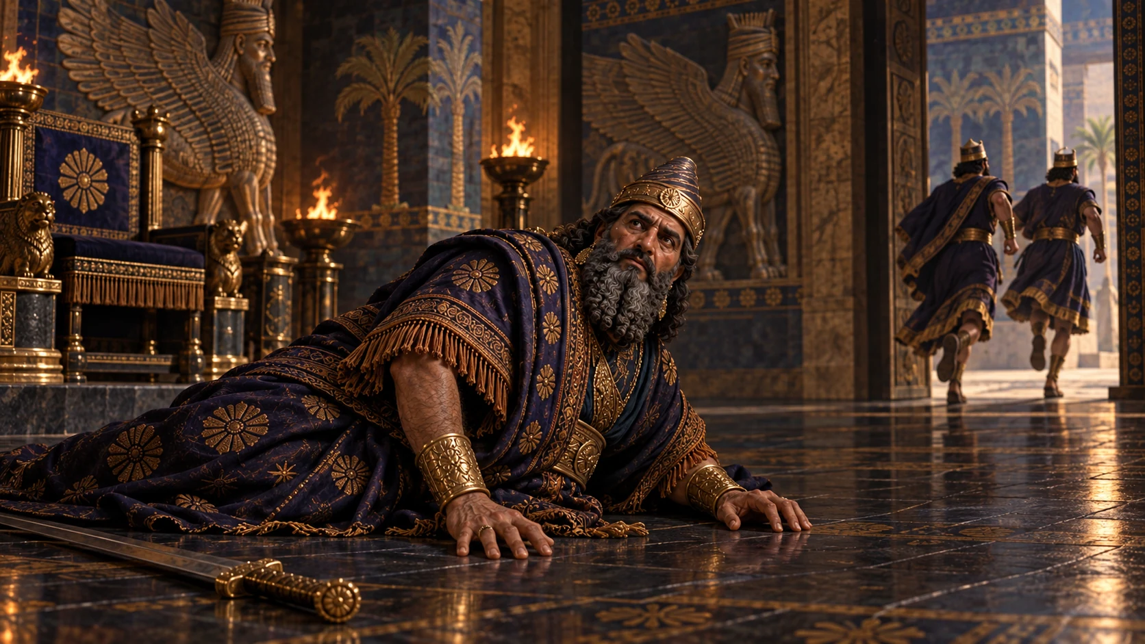 Sennacherib’s reign ends violently, and another son succeeds him.