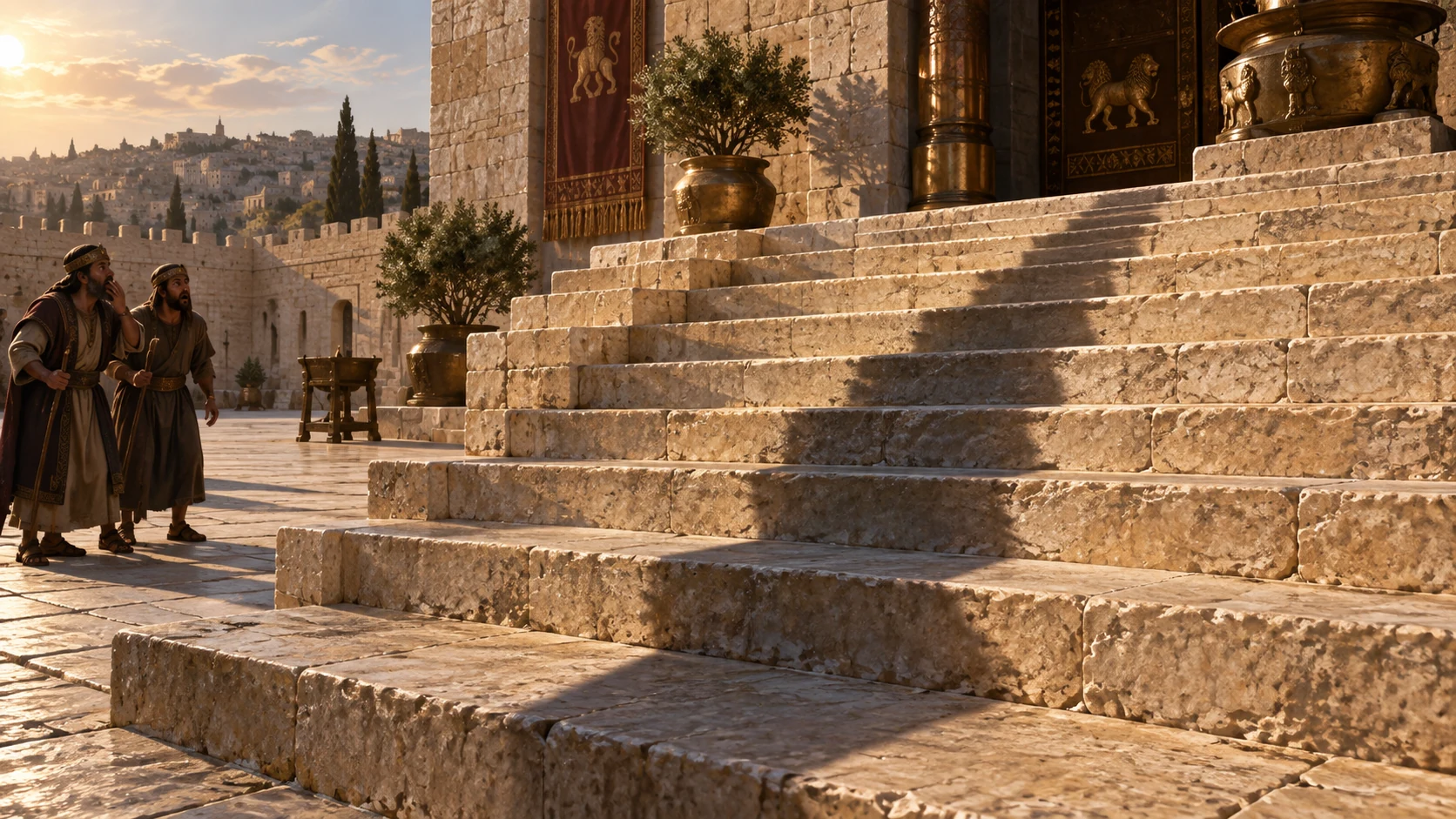 The retreating shadow on Ahaz’s steps confirms the promised sign.