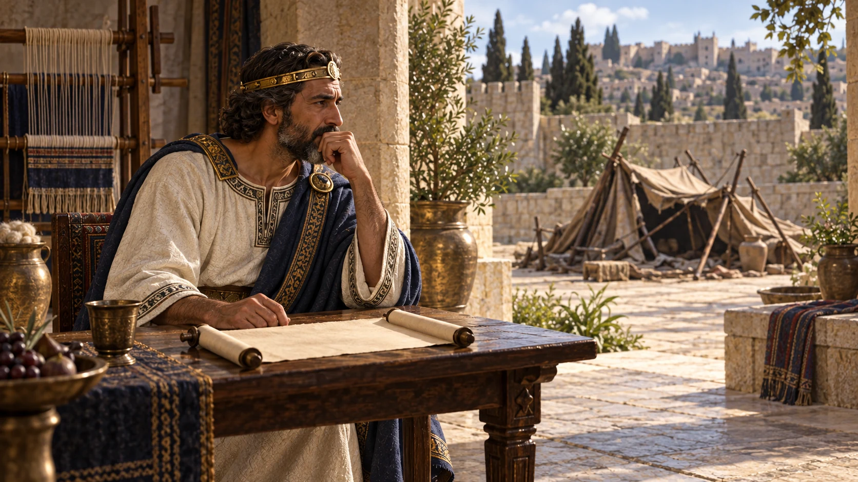 Hezekiah remembers his frailty through images of a tent, loom, and fading voice.